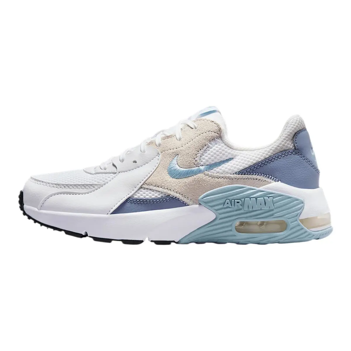 Nike Women`s Air Max Excee White/light Armory Blue/ashen Slate/black 7.5 Medium