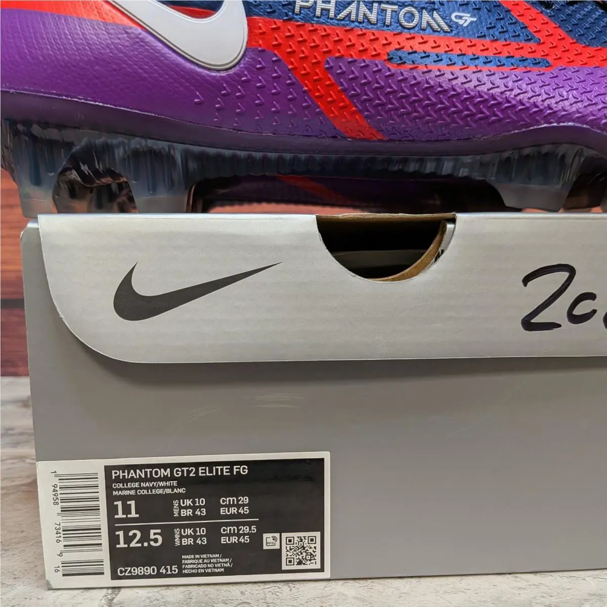 Nike shoes - Nike Phantom GT2 Elite FG - CZ9890-415 - White (UPC: 194958734169) 8