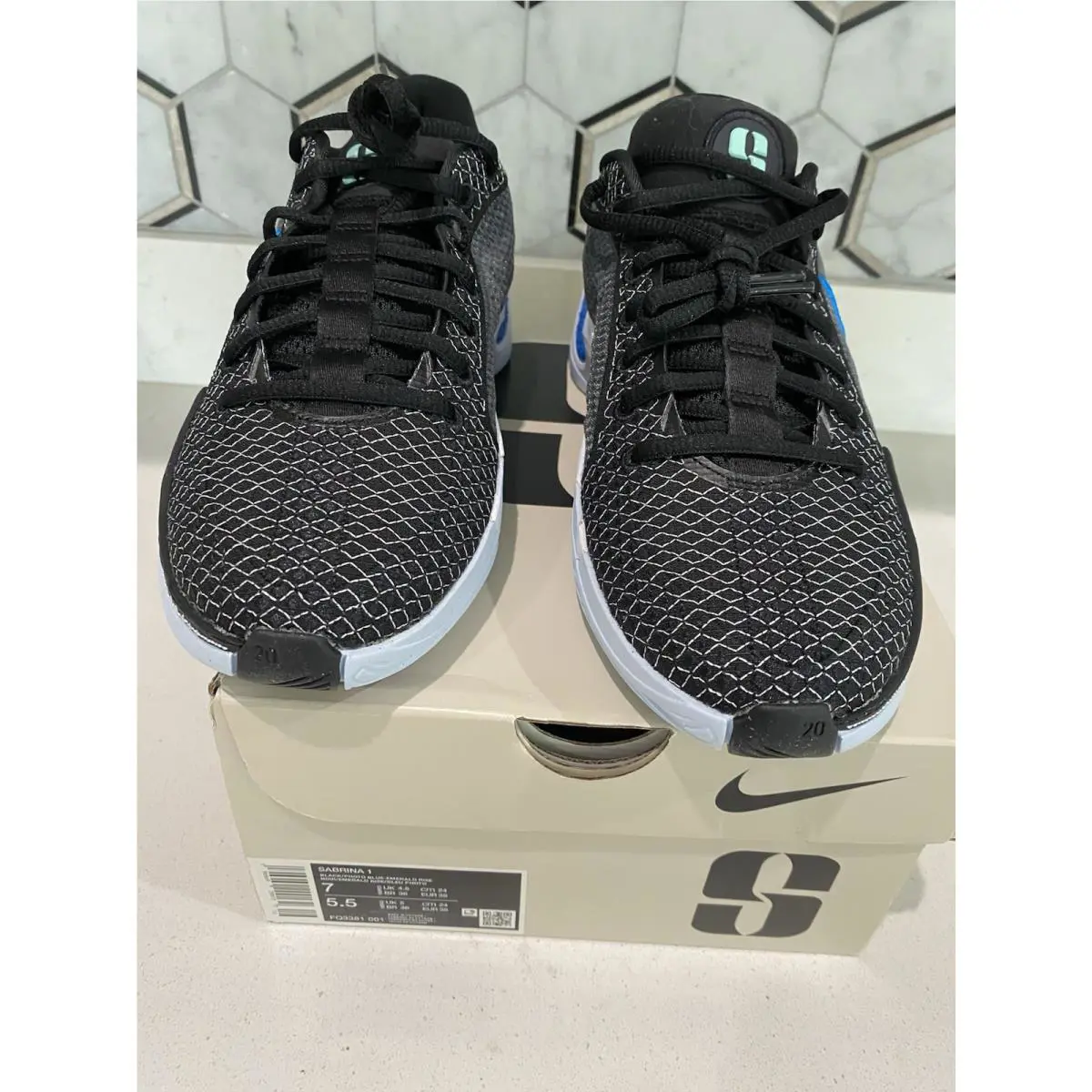 Nike shoes - Nike Sabrina 1 - Sabrina - Black/Blue/Emerald Ride 0