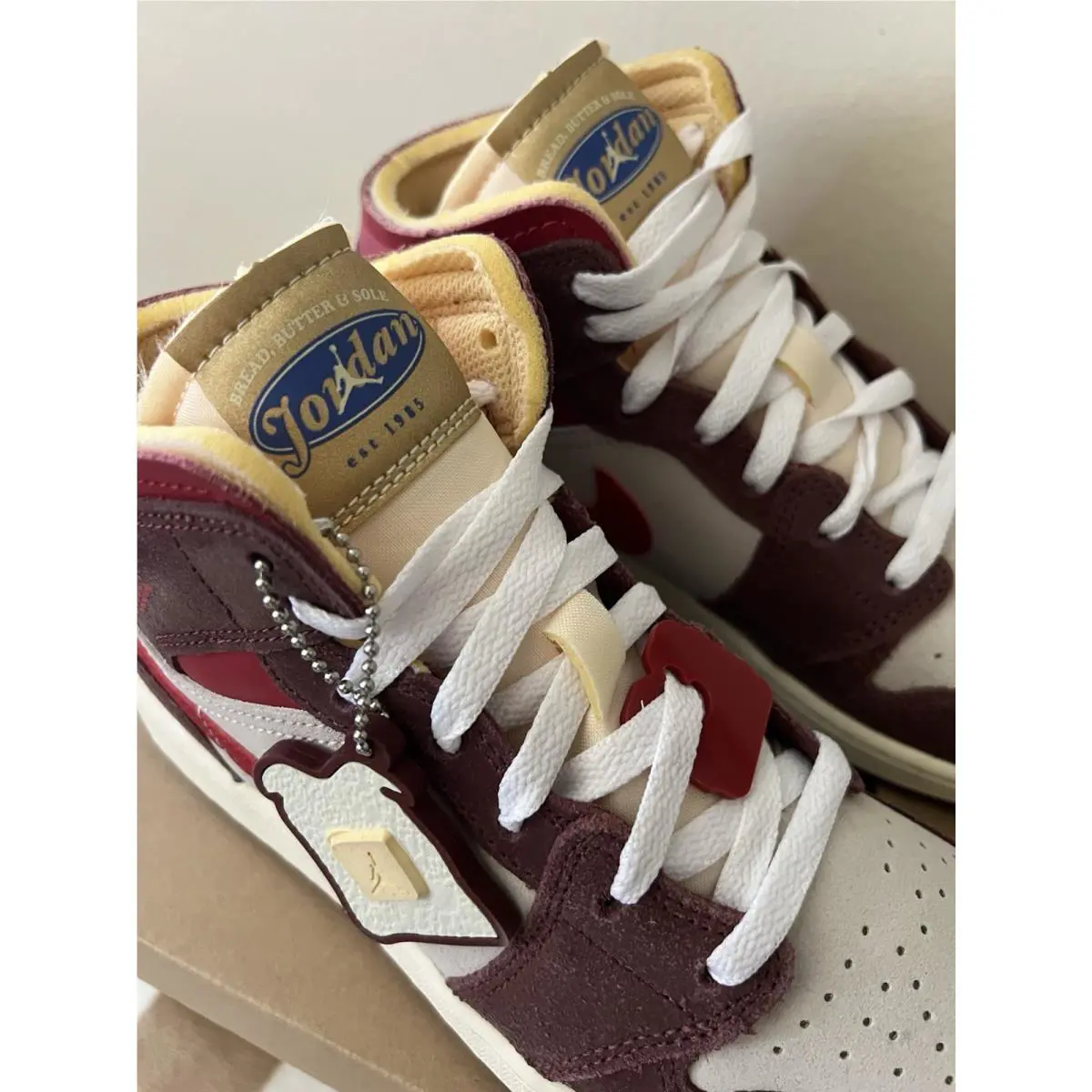 Nike shoes - Air Jordan 1 Mid SE - HF3196-100 - Coconut Milk/Dark Pony/Pale Vanilla/Varsity Red 6