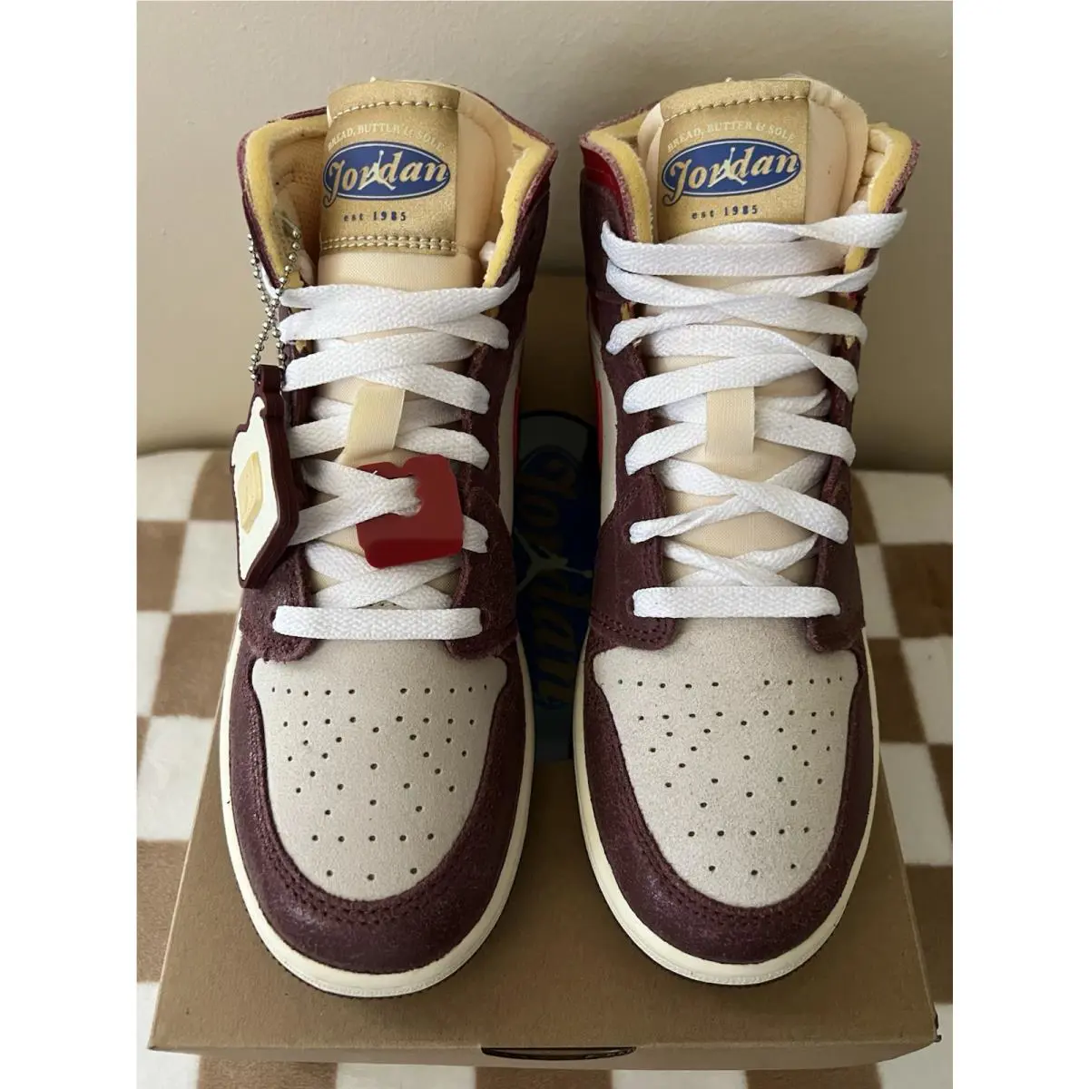 Nike shoes - Air Jordan 1 Mid SE - HF3196-100 - Coconut Milk/Dark Pony/Pale Vanilla/Varsity Red 8