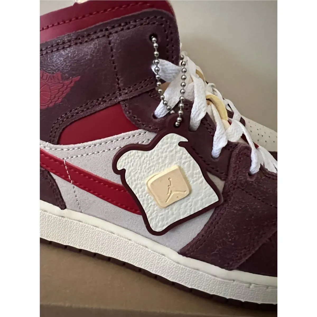 Nike shoes - Air Jordan 1 Mid SE - HF3196-100 - Coconut Milk/Dark Pony/Pale Vanilla/Varsity Red 4