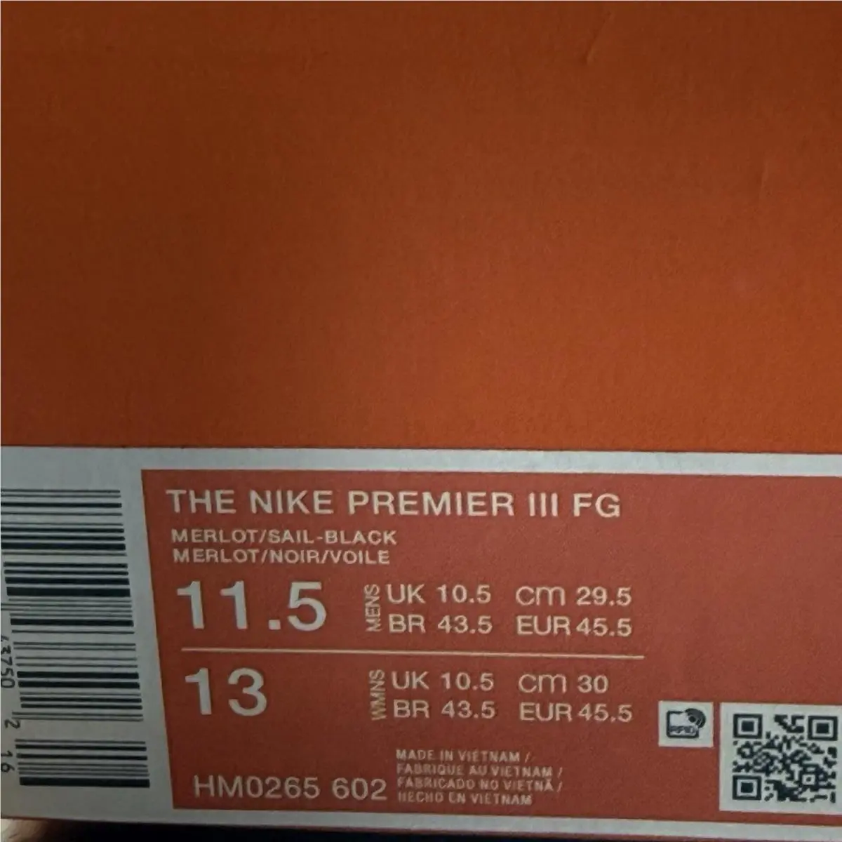 Nike shoes - Nike Premier 3 - Premier - HM0265-602 - Merlot/Black/Sail 7