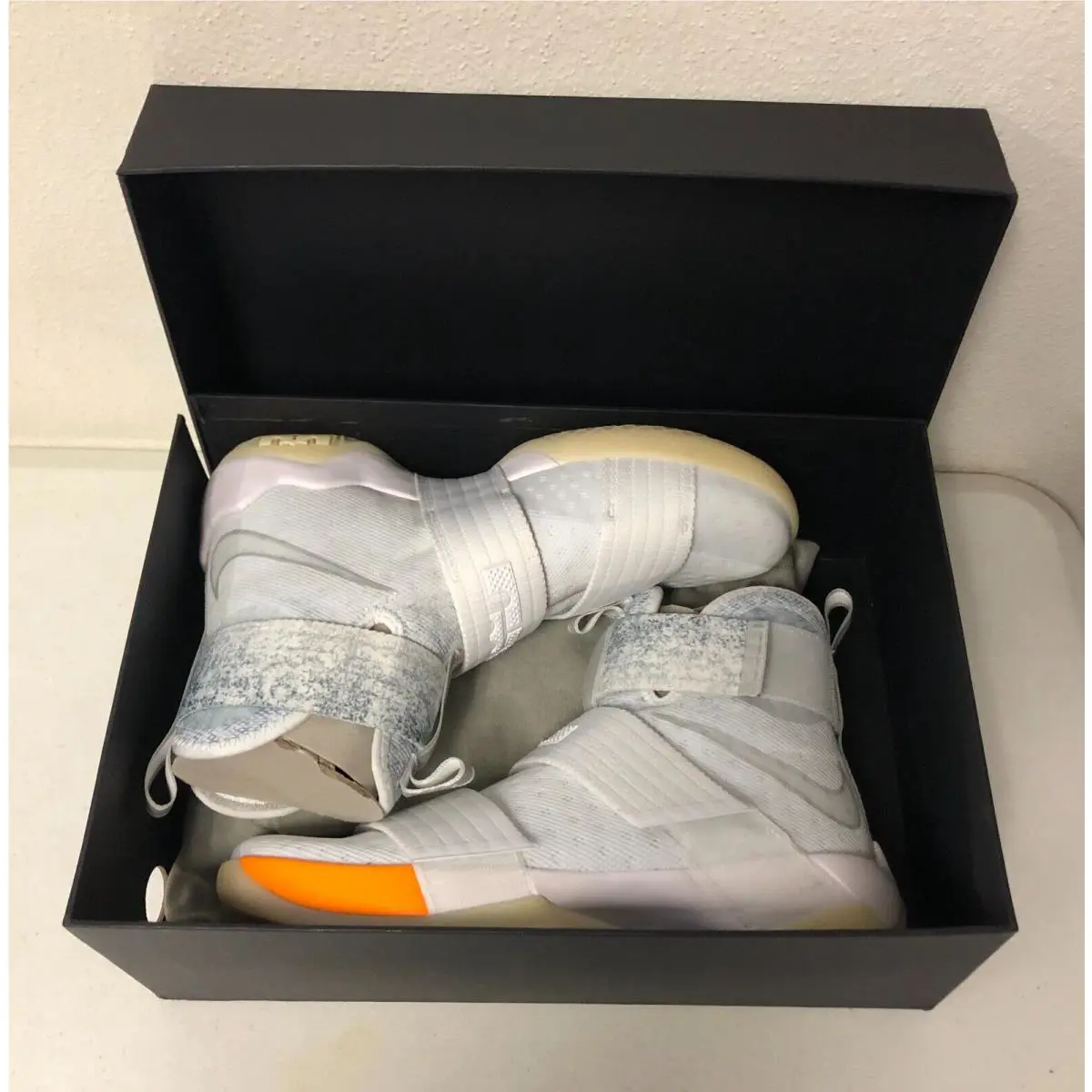 Nike shoes - Nike Zoom LeBron Soldier - Zoom LeBron Soldier - 885682-100 - White/Glow in the Dark 6