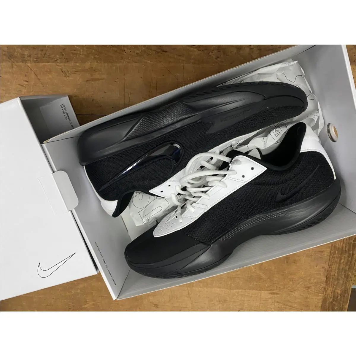 Nike BY You Men`s Size 13 Basketball Sneakers GT Cut Academy Black White