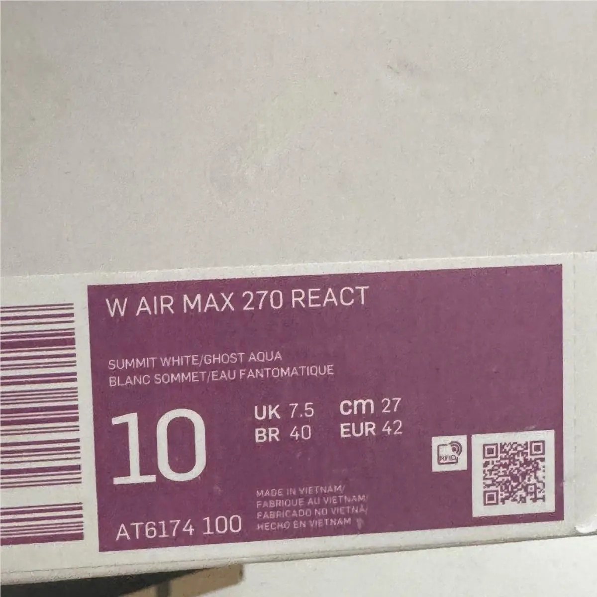 Nike shoes - Nike Air Max 270 - Air Max - AT6174-100 - White 6