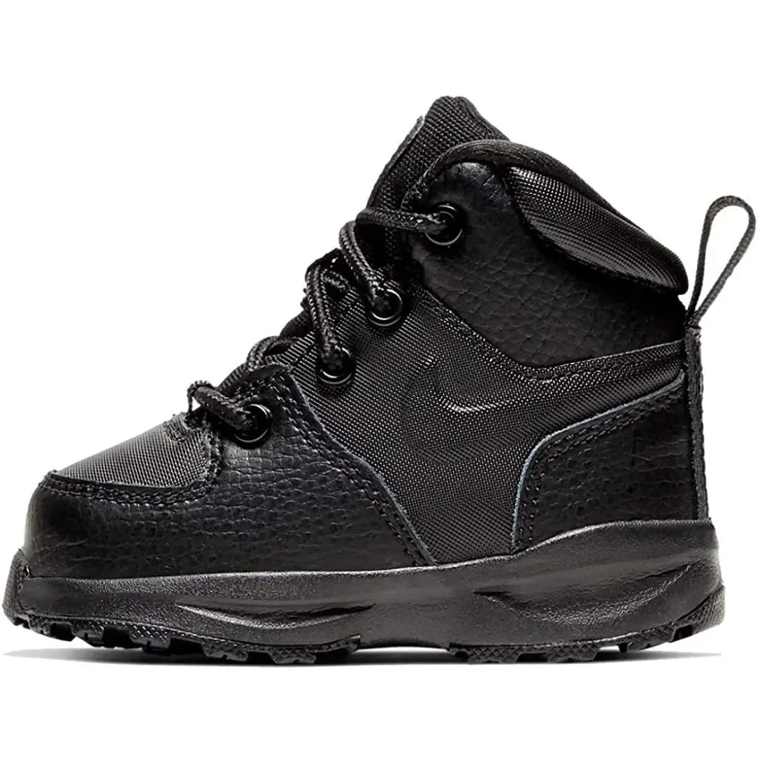 Nike Infant/toddler Manoa Ltr TD Black/black-black BQ5374 001 Sz 6c