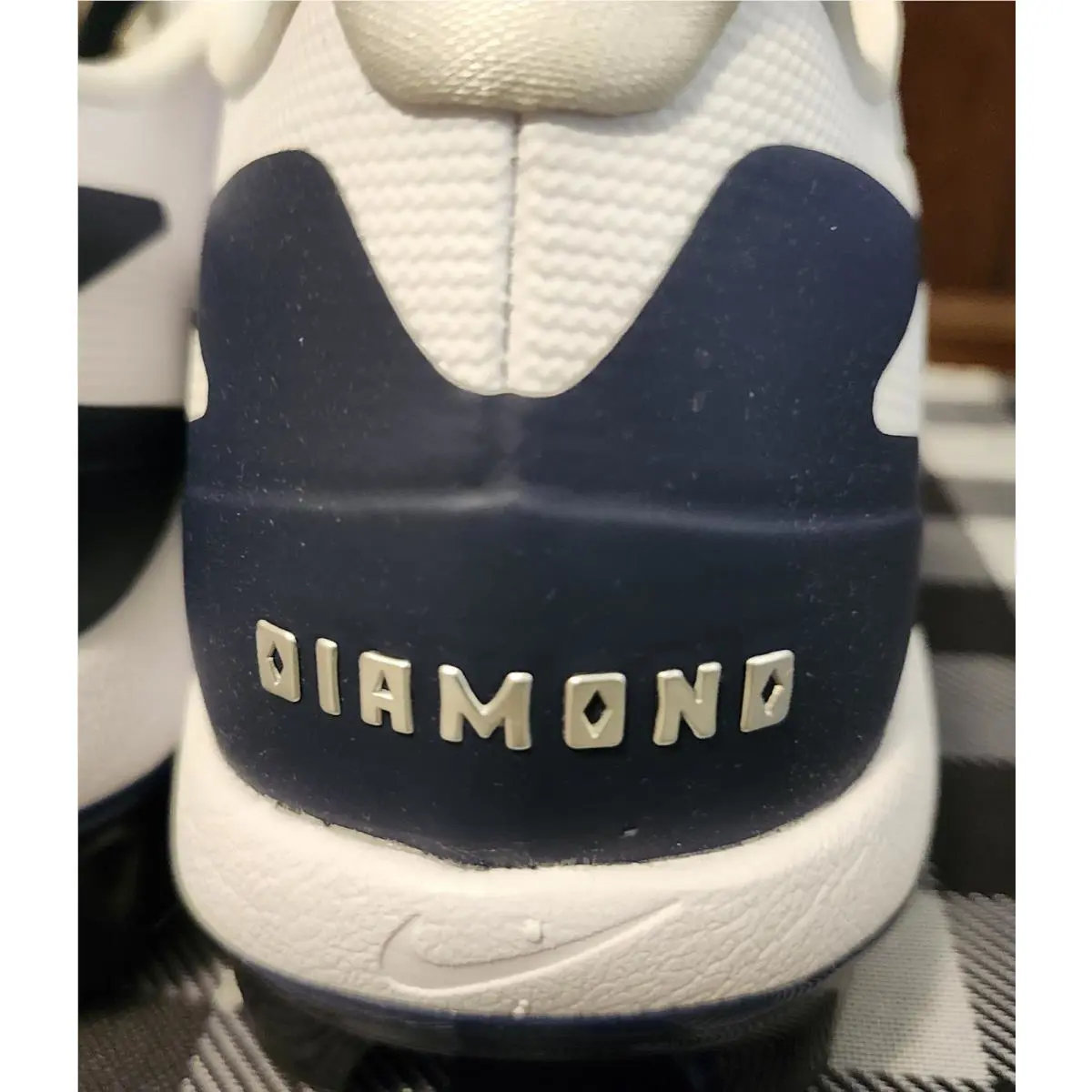 Nike shoes - NIKE DIAMOND CLEATS - DIAMOND CLEATS - WHITE, BLACK (UPC: 00198728393525) 9