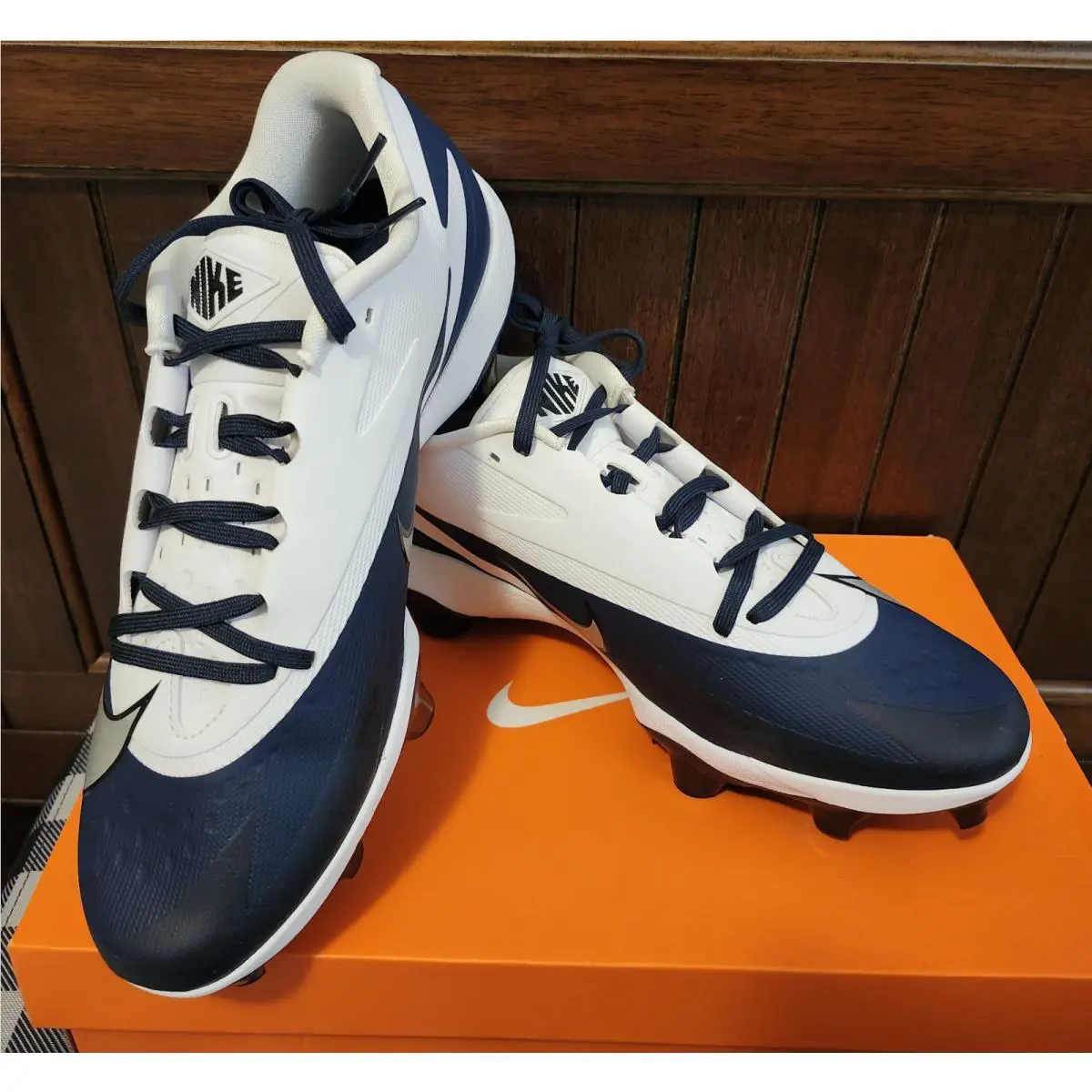 Nike shoes - NIKE DIAMOND CLEATS - DIAMOND CLEATS - WHITE, BLACK (UPC: 00198728393525) 0