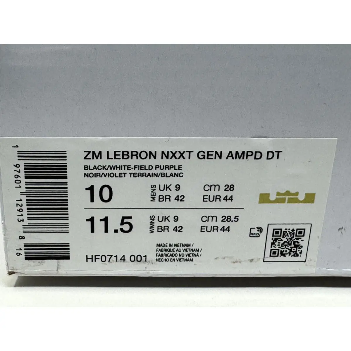 Nike shoes - Nike Zoom LeBron NXXT GEN AMPD DT - Black (UPC: 197601129138) 0