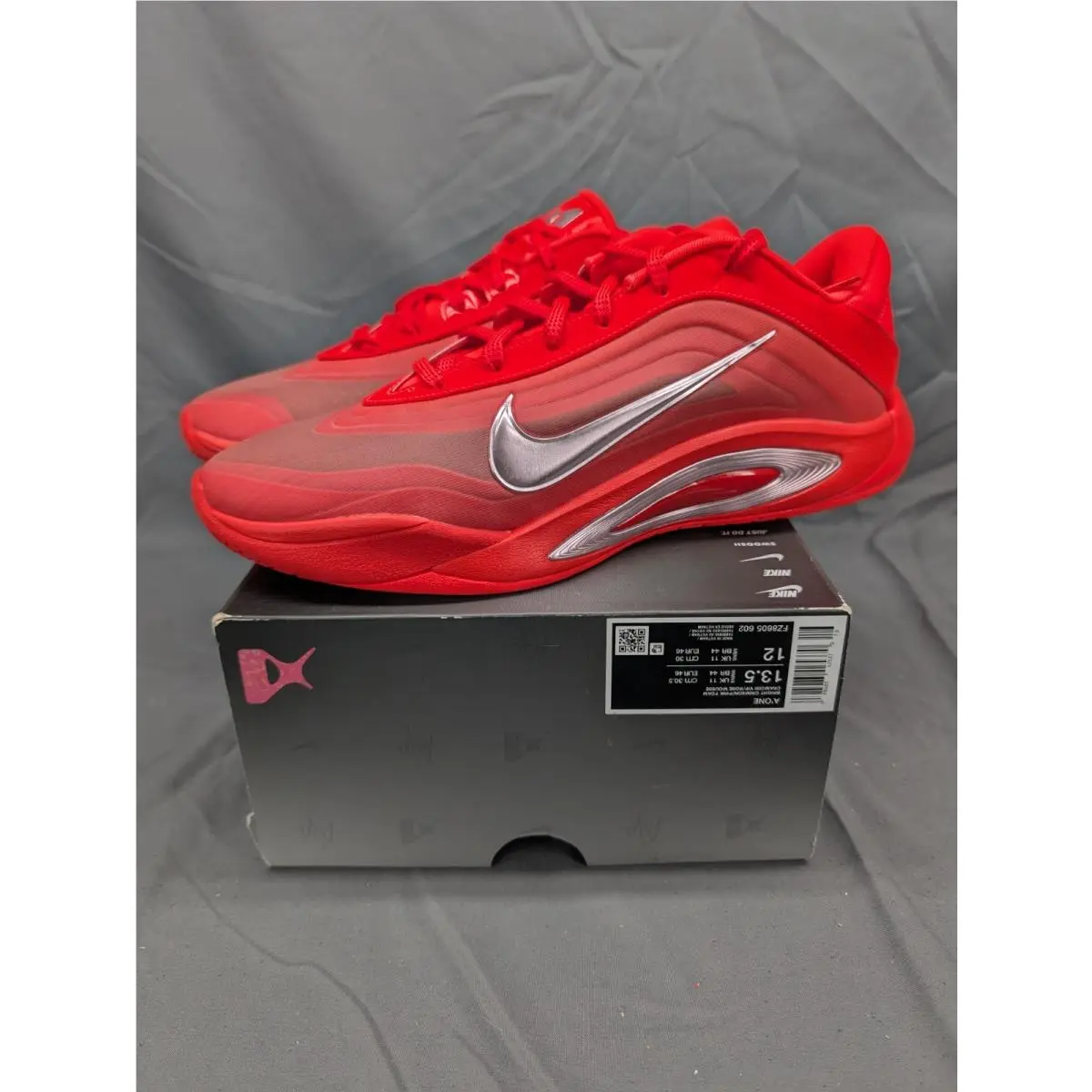 Women’s Size 13.5 - Nike A`one Red Royal Flame Aja Wilson FZ8605-602