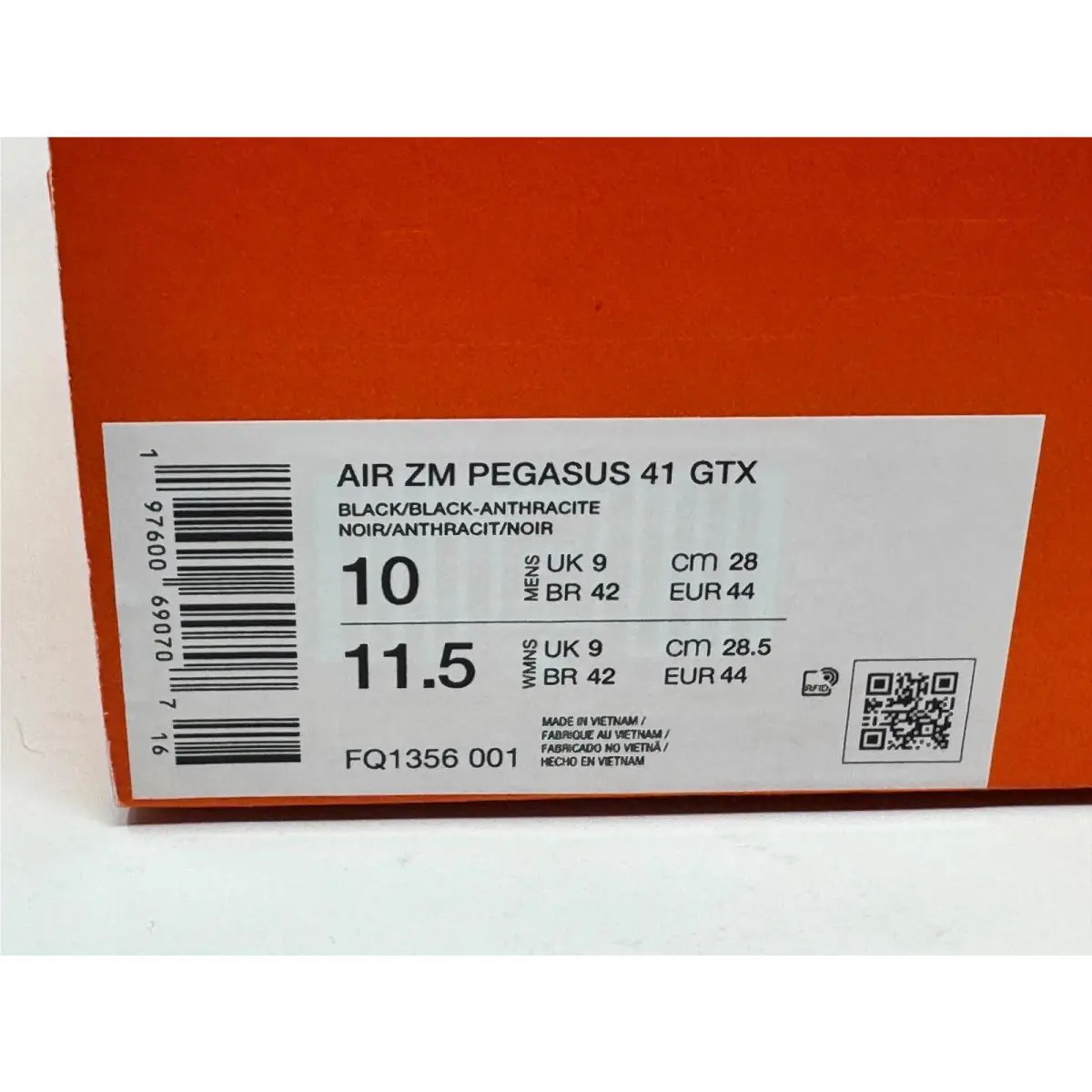 Nike shoes - Nike Air Zoom Pegasus 41 GTX - Black (UPC: 197600690707) 0