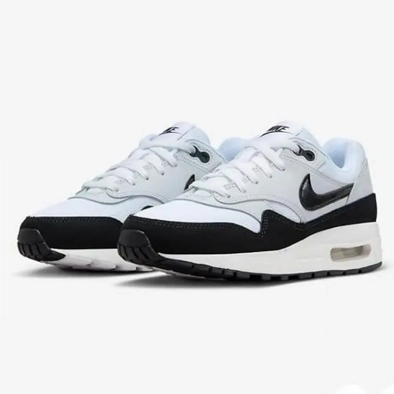 Nike Air Max 1 GS White/black Low Top Mesh Sneaker DZ3307-106 Size 7Y