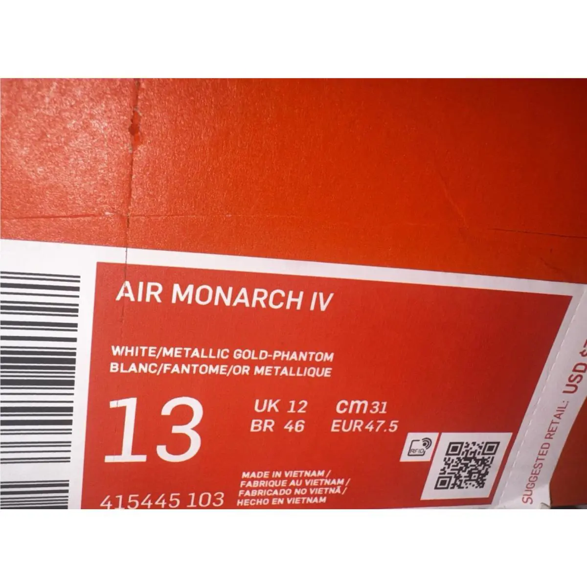 Nike shoes - Nike Air Monarch IV - Air Monarch - 415445-103 - White 5