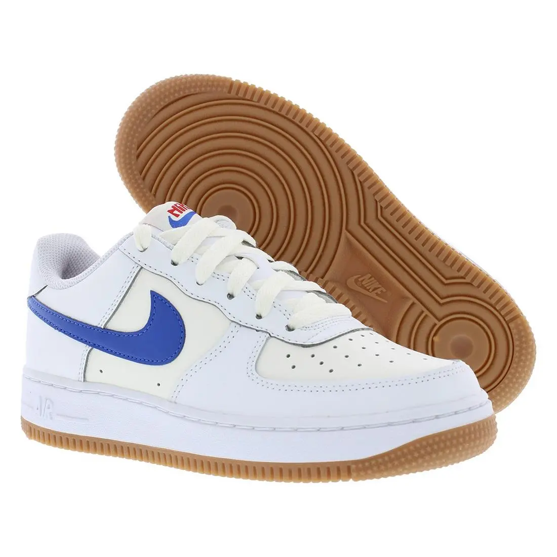 Nike Air Force 1 GS Boys Shoes Size 6 Color: White/game Royal/summit White