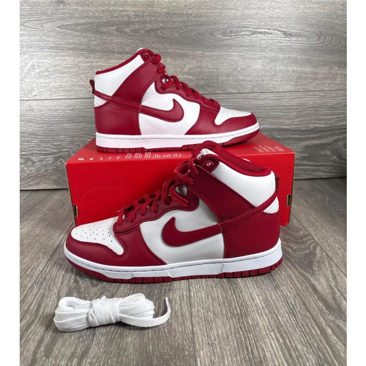 Nike shoes - Nike Dunk High - Dunk High - HF3143-101 - Red 9