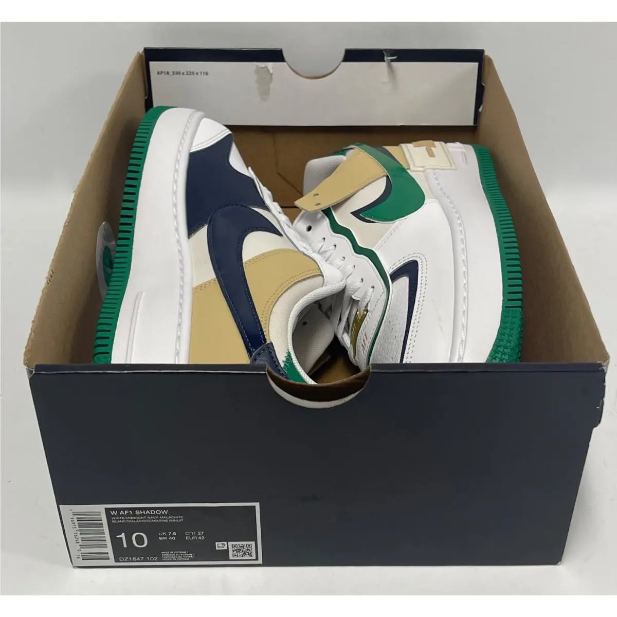 Nike shoes - Nike Air Force 1 Shadow - DZ1947 102 - White Midnight Navy (UPC: 196975562480) 7
