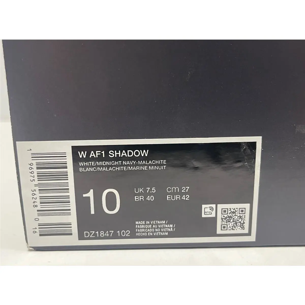 Nike shoes - Nike Air Force 1 Shadow - DZ1947 102 - White Midnight Navy (UPC: 196975562480) 8