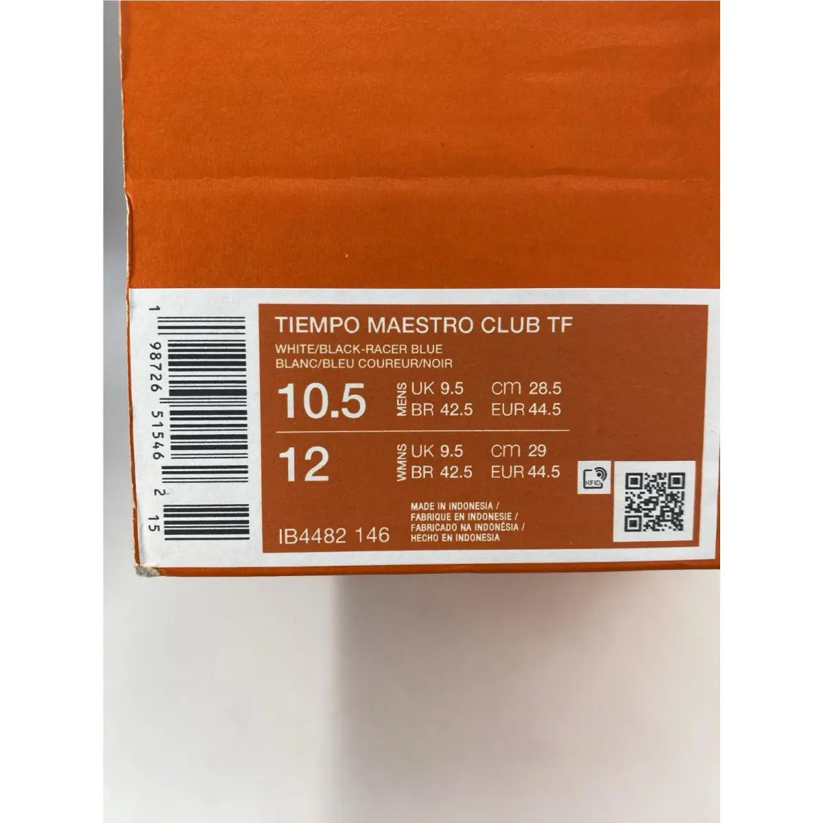 Nike shoes - Nike Tiempo Maestro - Tiempo Maestro - IB4482 146 - White/Black-Racer Blue (UPC: 198726515462) 8