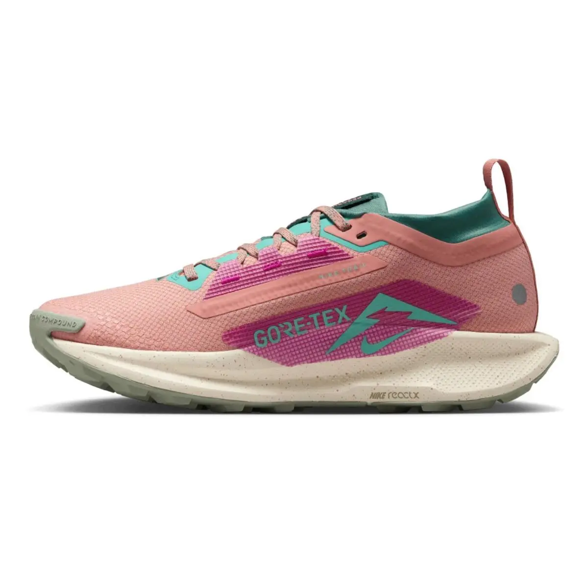 Nike Womens Pegasus Trail 5 Gore-tex Waterproof Trail Running Shoes Pink 6 US