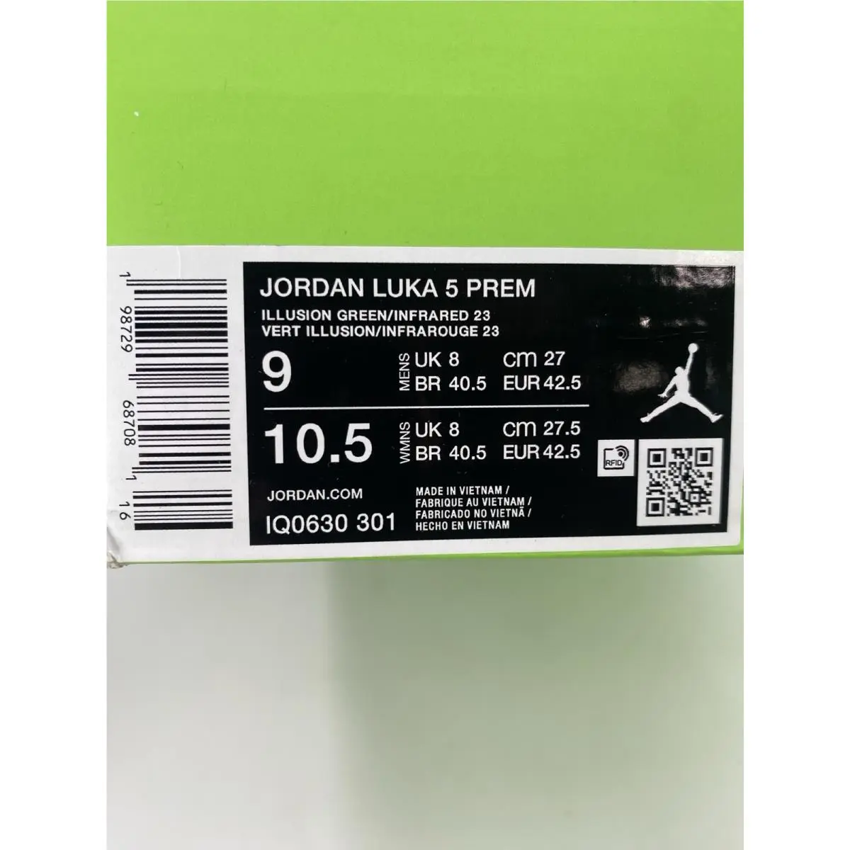 Nike shoes - Air Jordan 5 - Air - IQ0630 301 - Illusion Green/Infrared 23 (UPC: 198729687081) 8