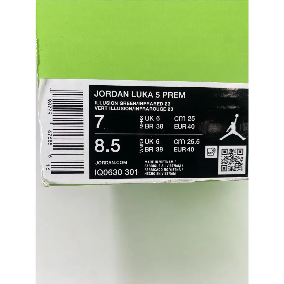 Nike shoes - Air Jordan 5 - Air - IQ0630 301 - Illusion Green/Infrared 23 (UPC: 198729676856) 8