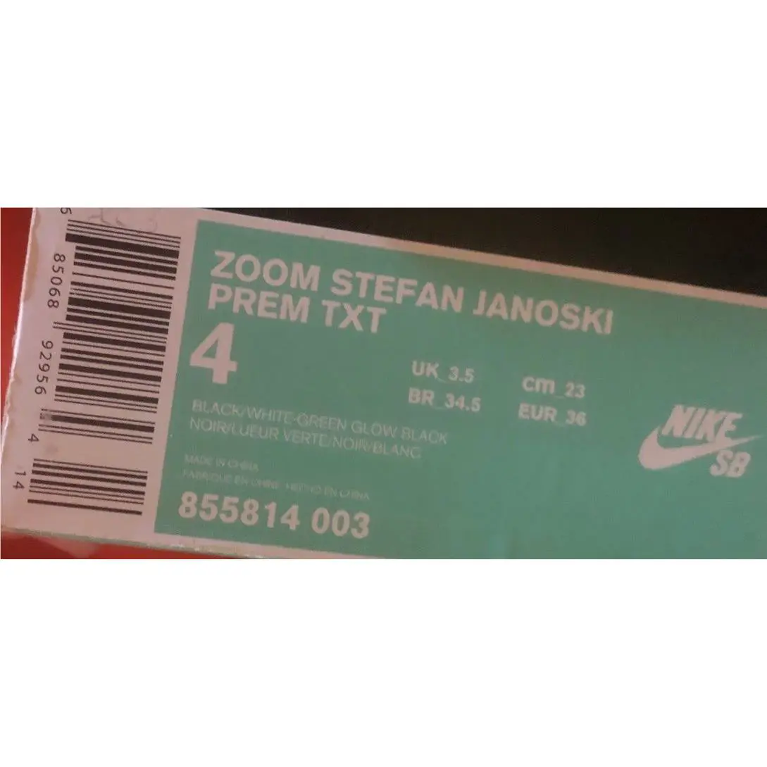 Nike shoes - Nike Stefan Janoski - Stefan Janoski - 855814-003 - Black/ White-Green Glow-Black (UPC: 685068929564) 3