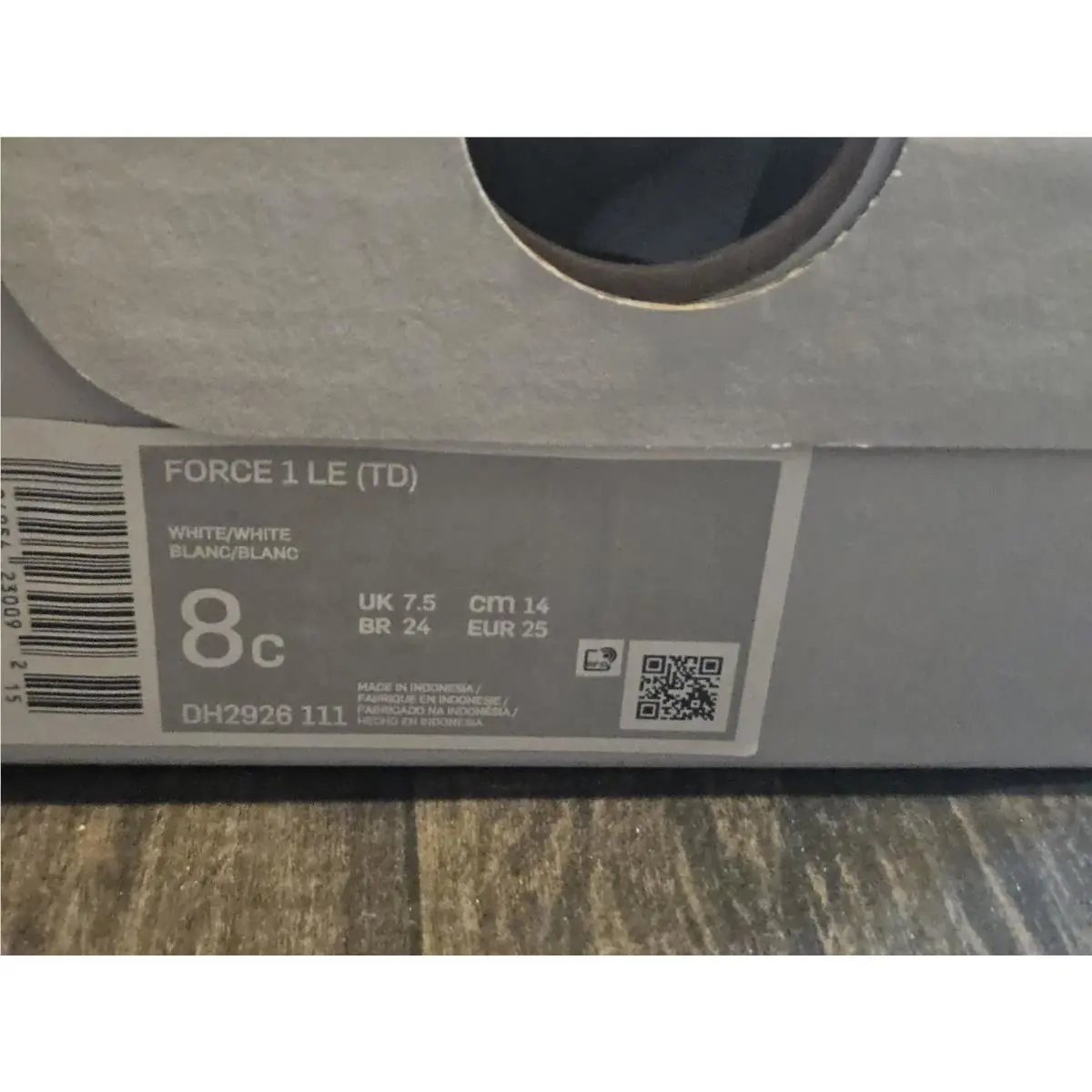 Nike shoes - Nike Force 1 LE (TD) - Triple White 4