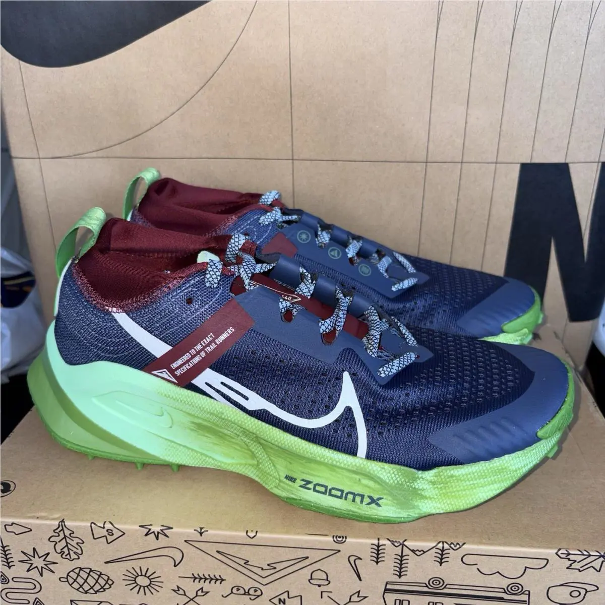 Nike Zoomx Zegama Trail Running Thunder Blue Womens Size 9.5 Nby DH0625-403