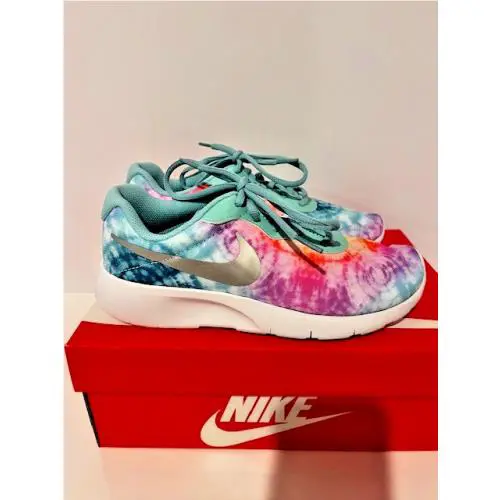 Nike Tanjun Tropical Twist Youth Size 6Y Tie Dye Athletic Sneaker CK0004-300