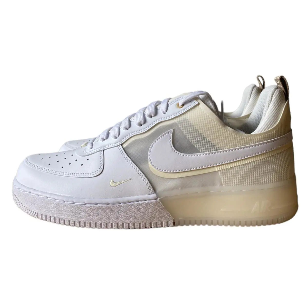 Nike Air Force 1 React White Coconut Milk Shoes DH7615-100 - Men`s Size 13