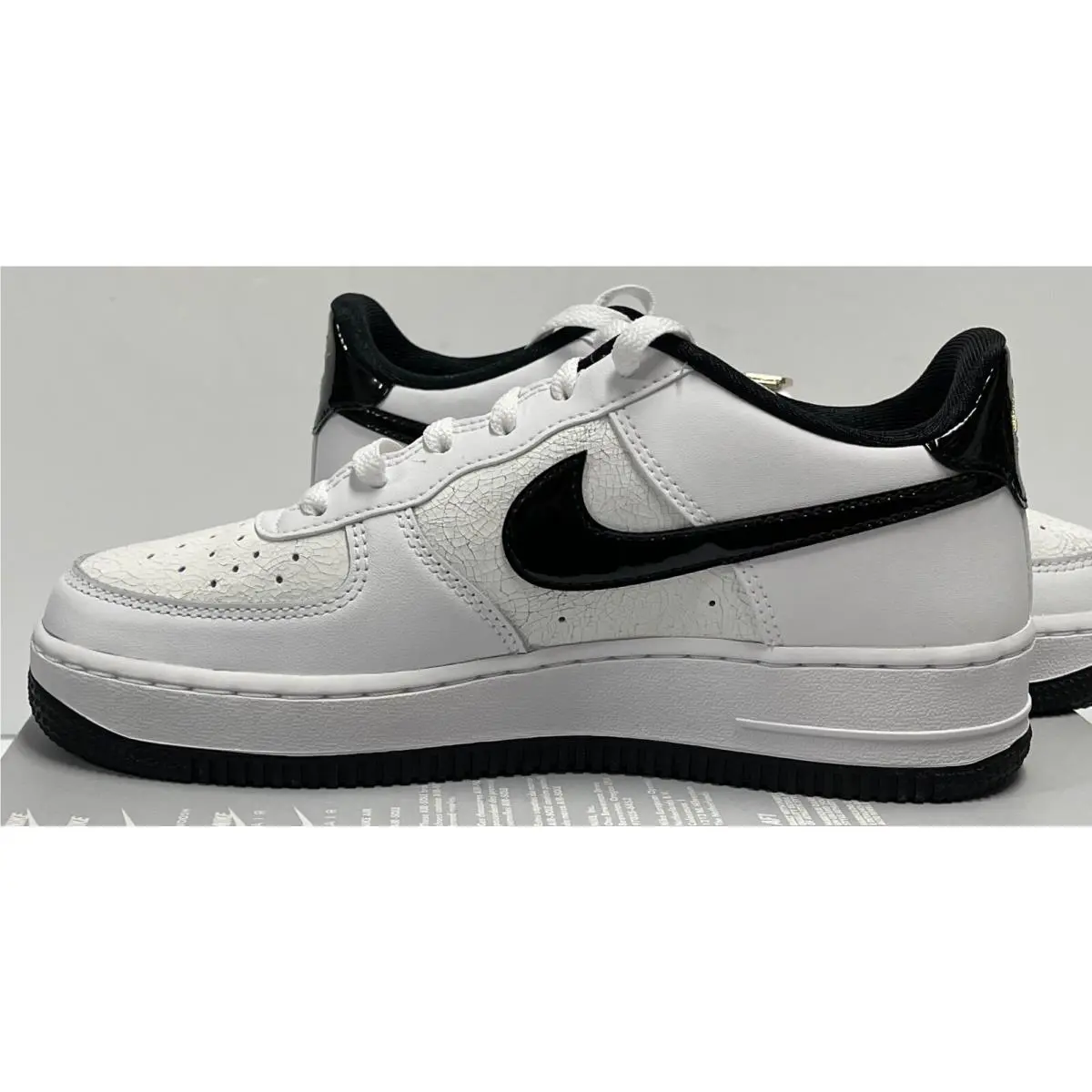 Nike shoes - NIKE AIR FORCE 1 LV8 GS WORLD CHAMP DQ0300 - WHITE / BLACK PURE PLATINUM (UPC: 196149540139) 7