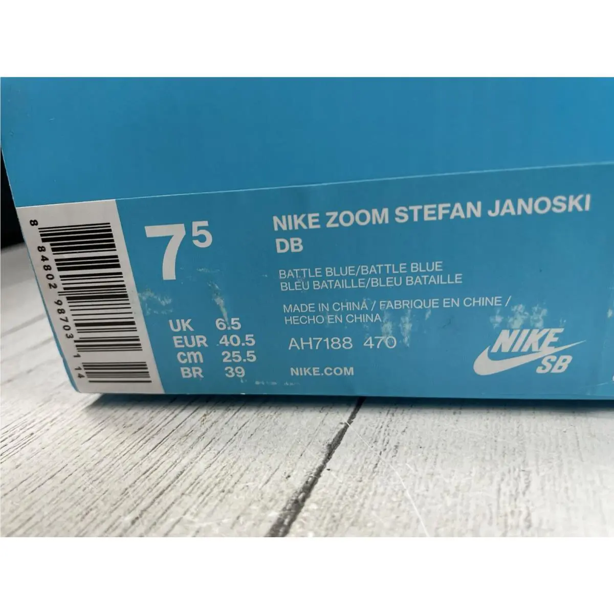 Nike shoes - Nike Sb Zoom - Zoom - AH7188-470 - Blue (UPC: 0884802987031) 11
