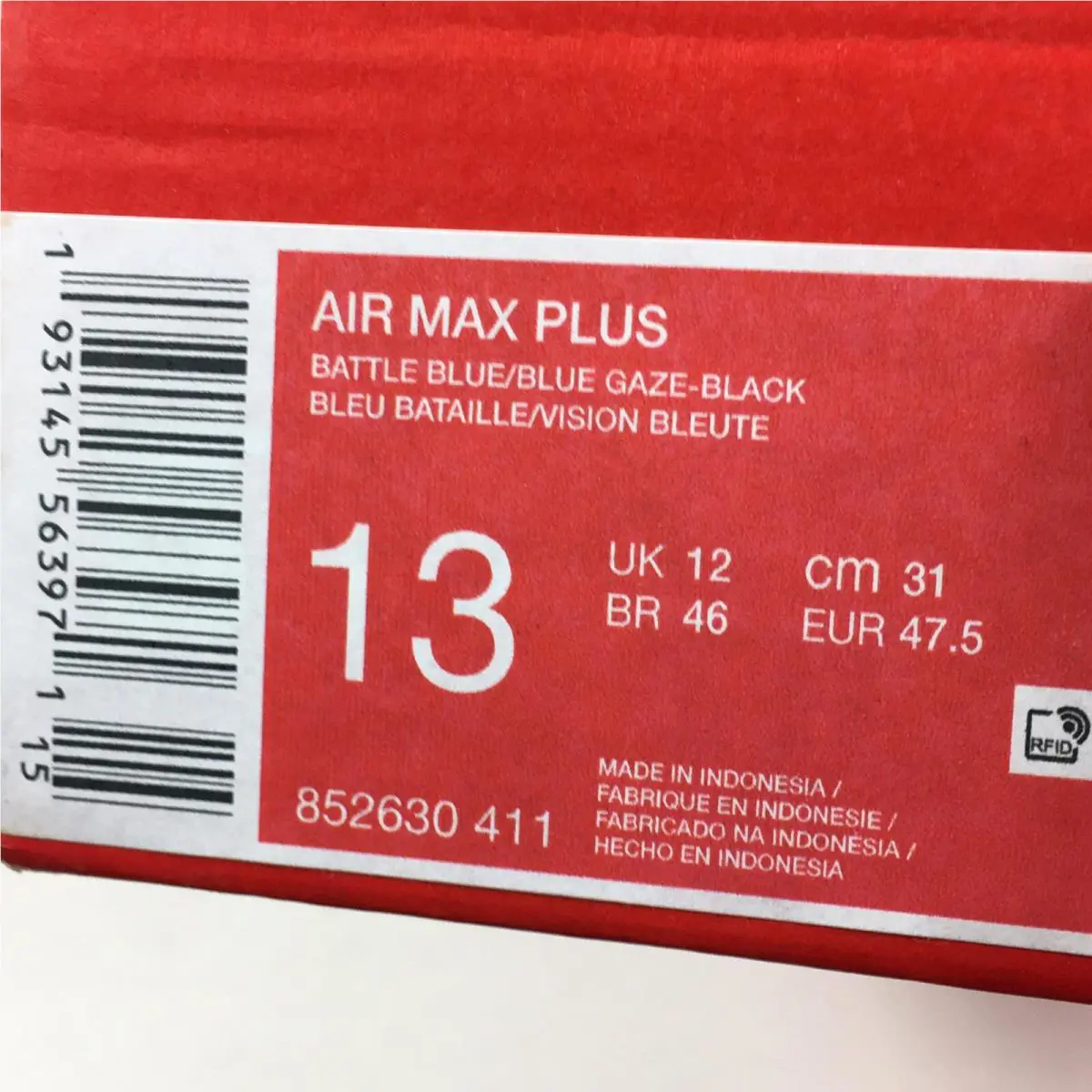 Nike shoes - Nike Air Max Plus - Air Max Plus - 852630-411 - Blue 11