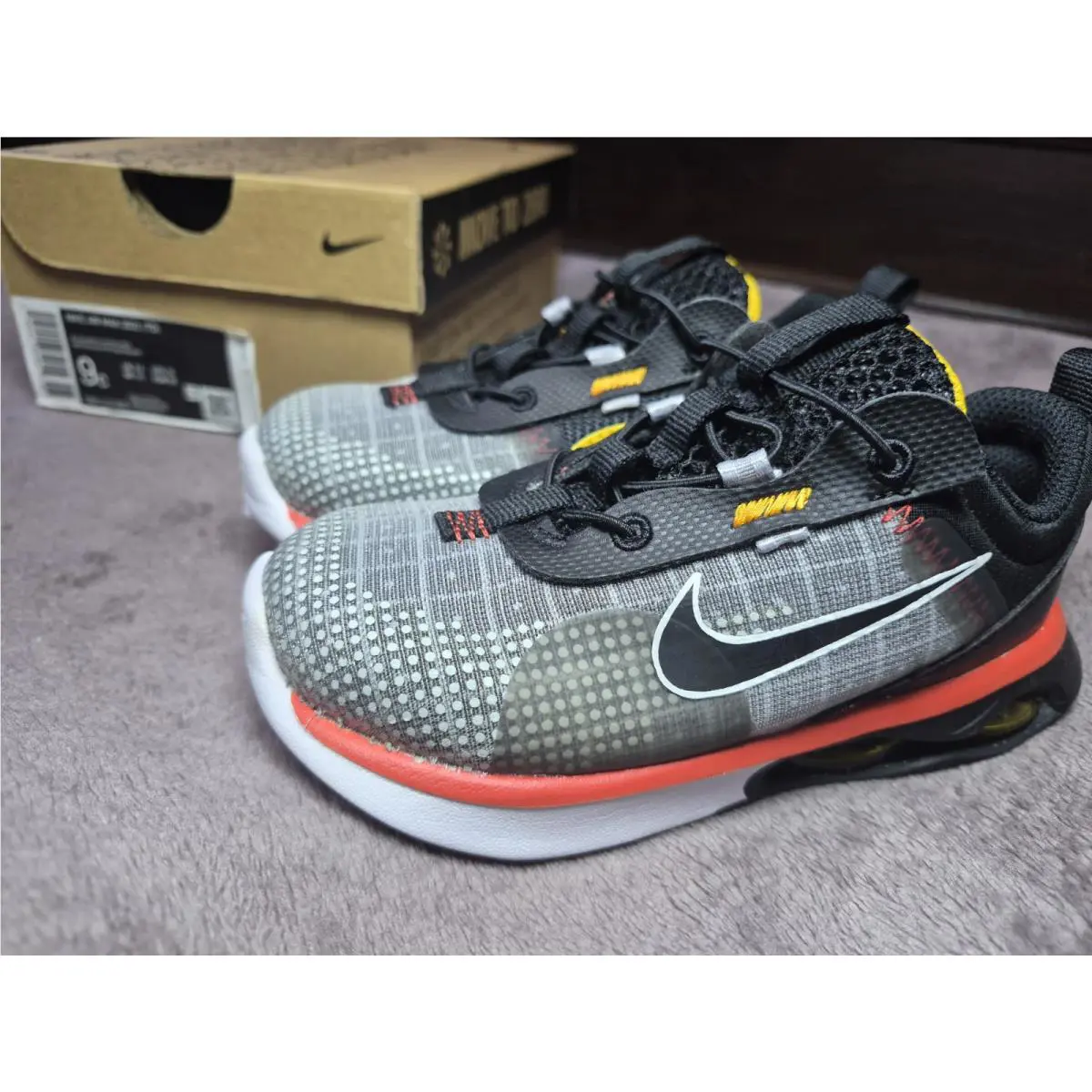Nike Air Max 2021 TD Black/white Mystic- Red Boys Toddler 9c