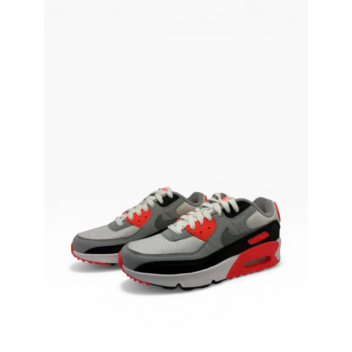 Nike Air Max 90 QS GS White/black Cool Grey DC8334 100 Size 4Y