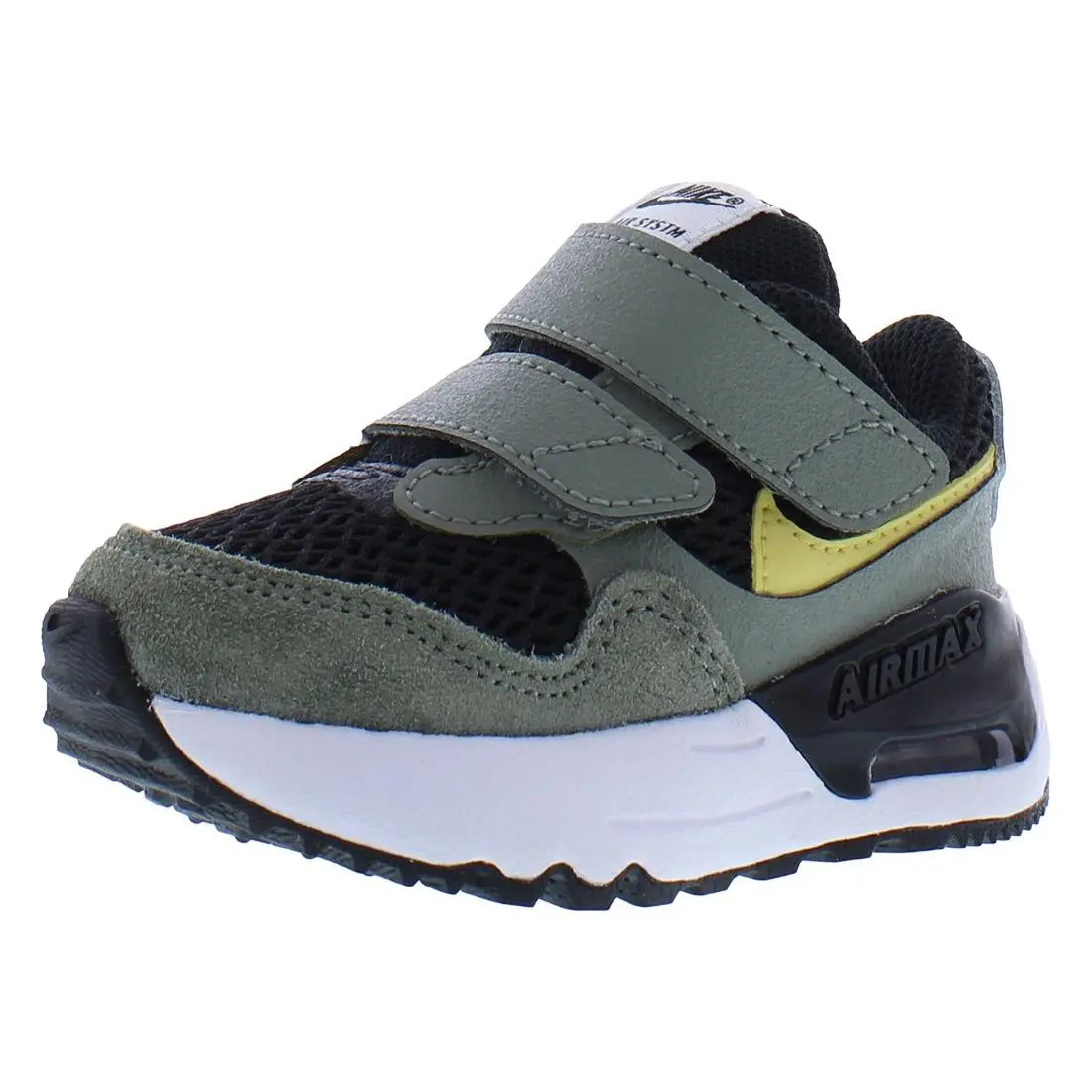 Nike Air Max Systm Infant/toddler Shoes Size 3 Color: Black/saturn Gold/dark