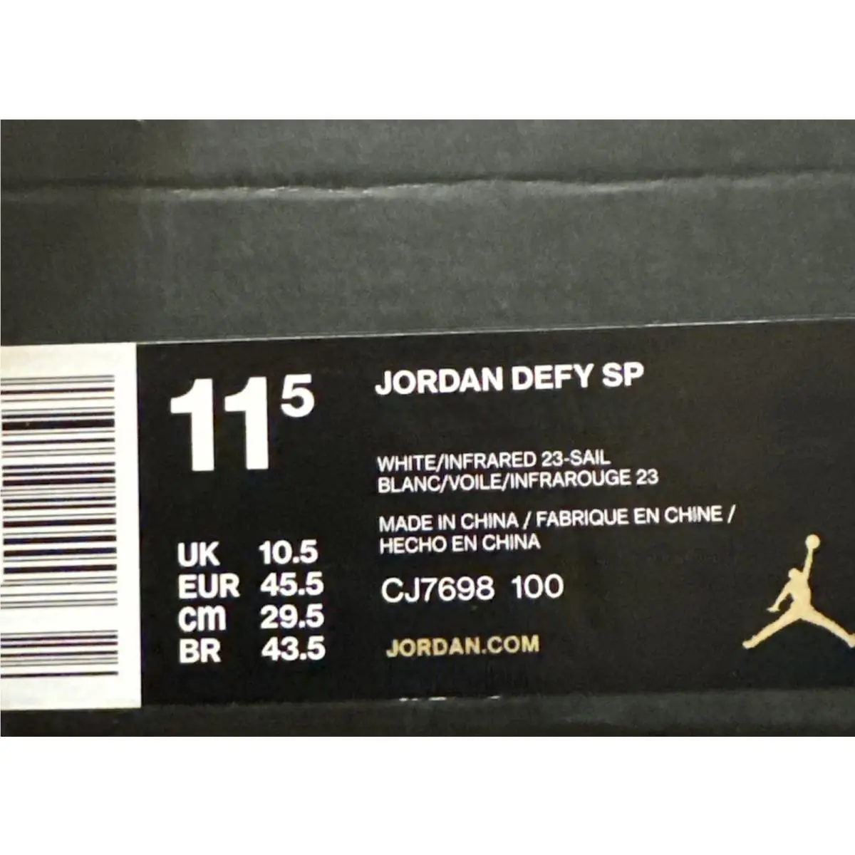 Nike shoes - Jordan Defy SP - Defy - CJ7698-100 - White/Sail-Island Green-Infrared 23 5