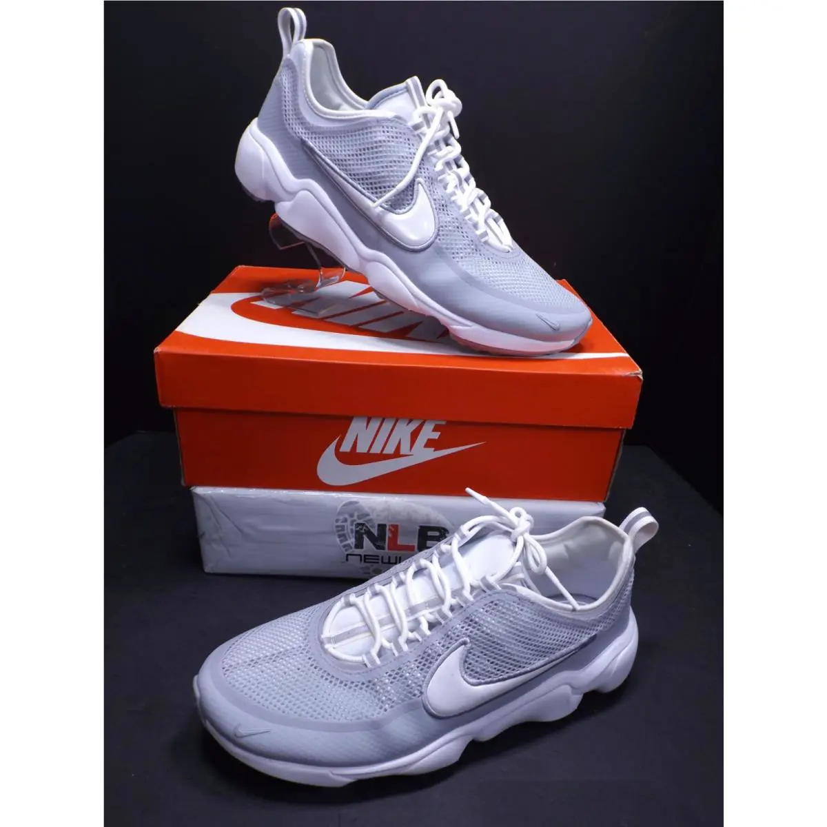 Nike Zoom Spiridon Men Size 11 White/wolf-grey 876267 100