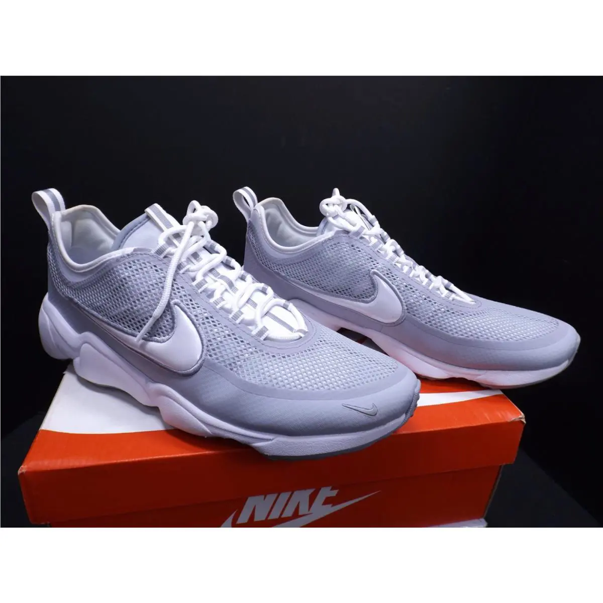 Nike shoes - ZOOM Spiridon - ZOOM Spiridon - 876267 100 - White/Wolf-Grey 0