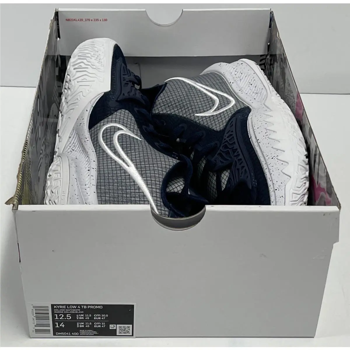 Nike shoes - Nike Kyrie 4 Low - Kyrie Low - DM5041-400 - COLLAGE NAVY / WHITE (UPC: 195239297755) 8