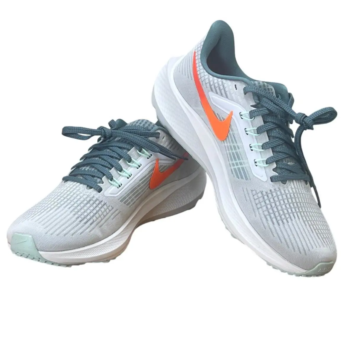 Nike Men`s Pegasus 39 Road Running Shoes Size 7 Pure Platinum Orange