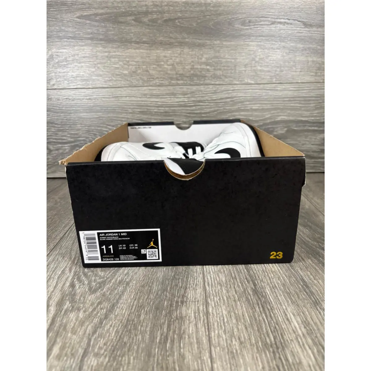 Nike shoes - Air Jordan 1 Mid - Air Mid - DQ8426-109 - Summit White/Black 10