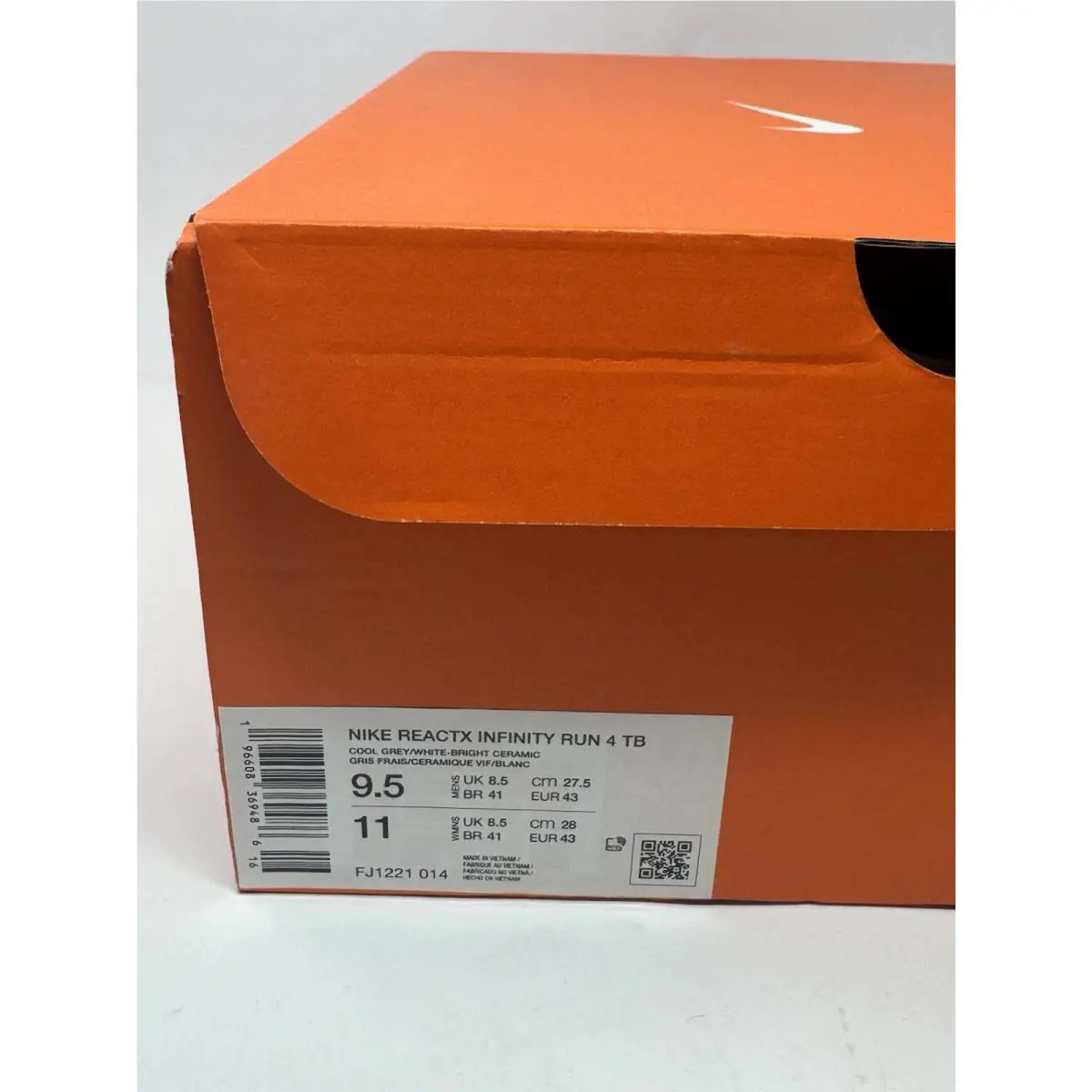 Nike shoes - Nike ReactX Infinity Run - ReactX Infinity Run - FJ1221 014 - Gray 6