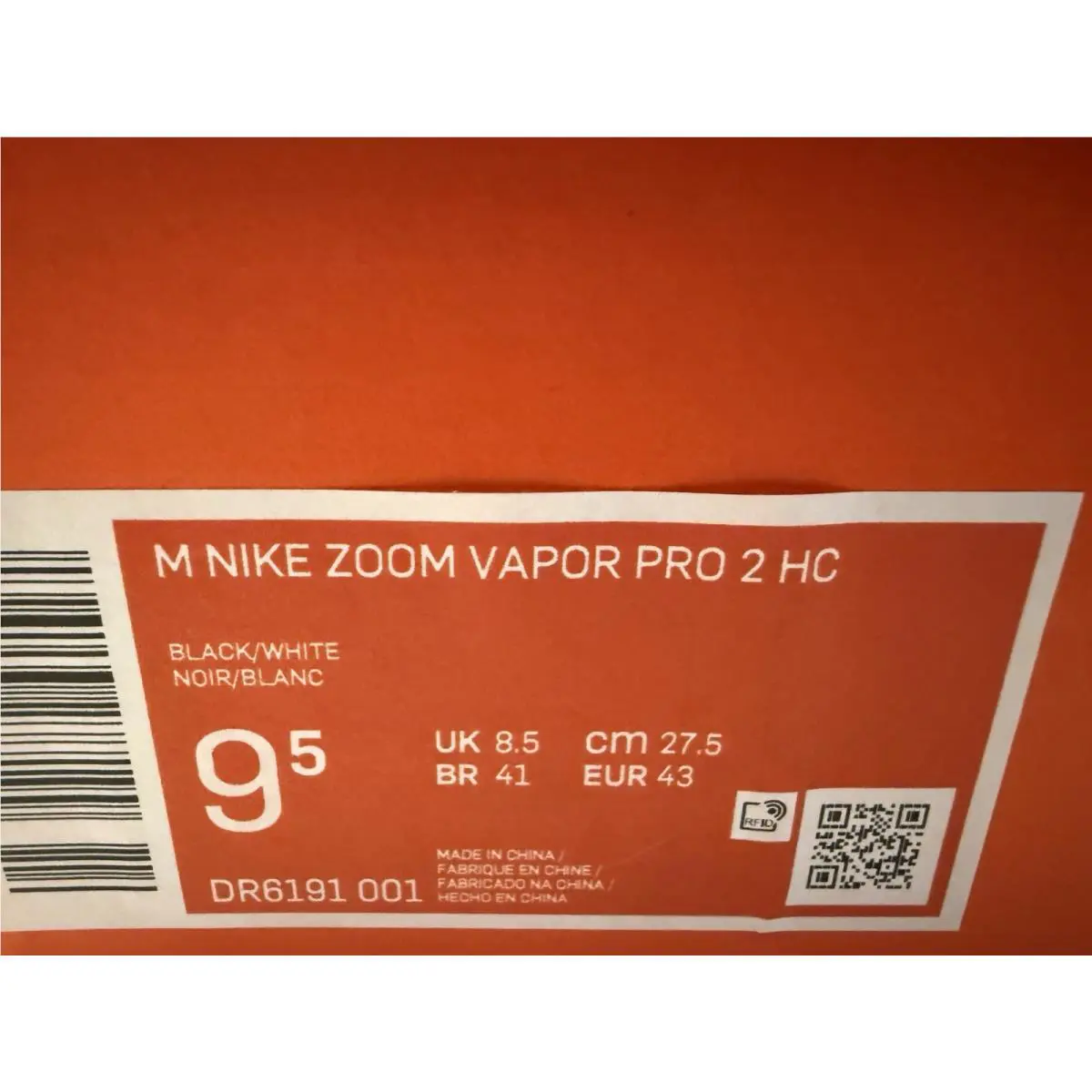 Nike shoes - Nike Air Zoom Vapor Pro - DR6191-001 - Black, Manufacturer: Black/White 6