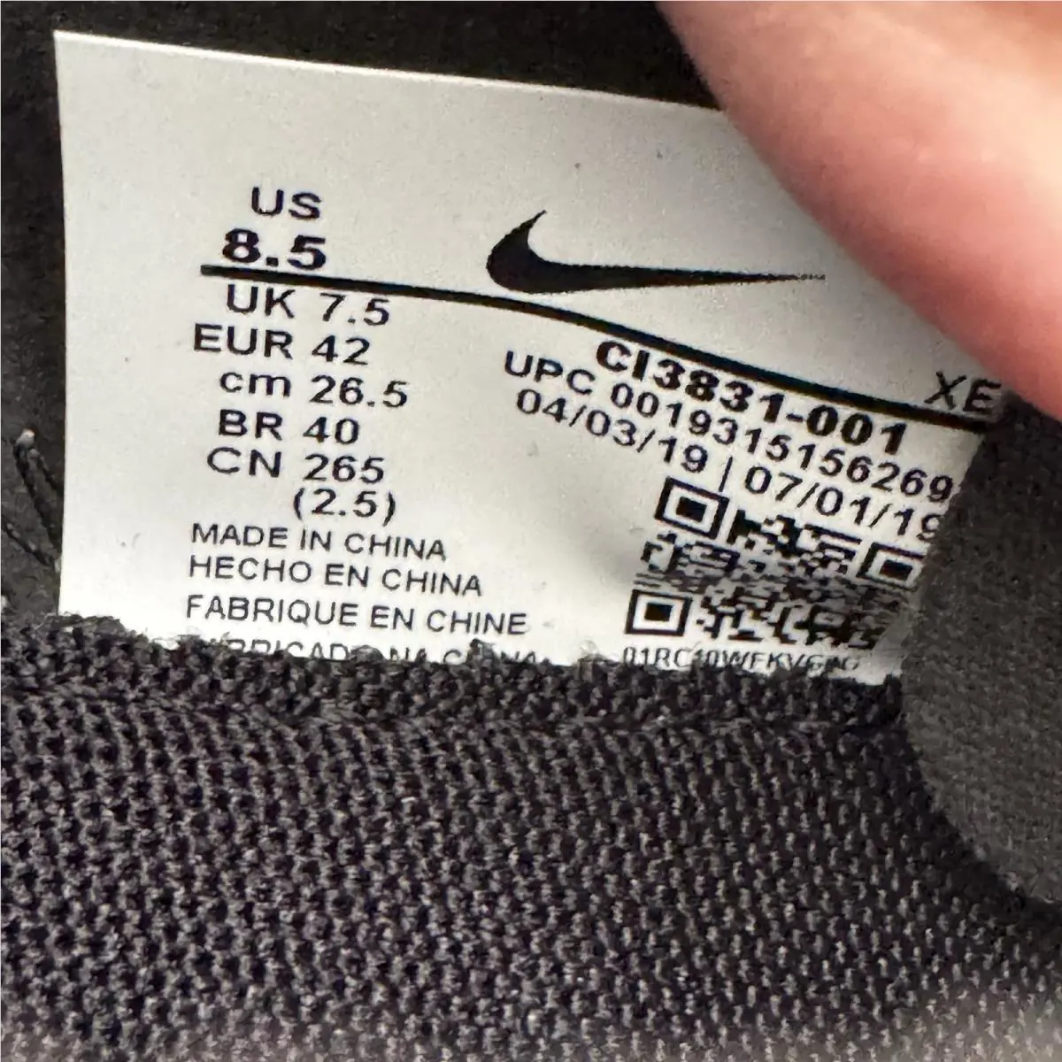 Nike shoes - Nike React Element - React Element - CI3831-001 - Black 6