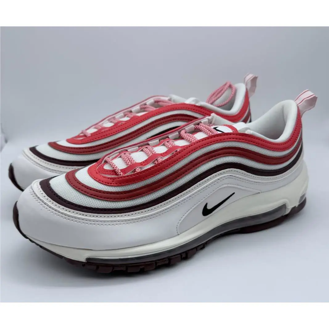 Nike Air Max 97 Men`s Size 10.5 Summit White Black FN6957-101 Sneakers