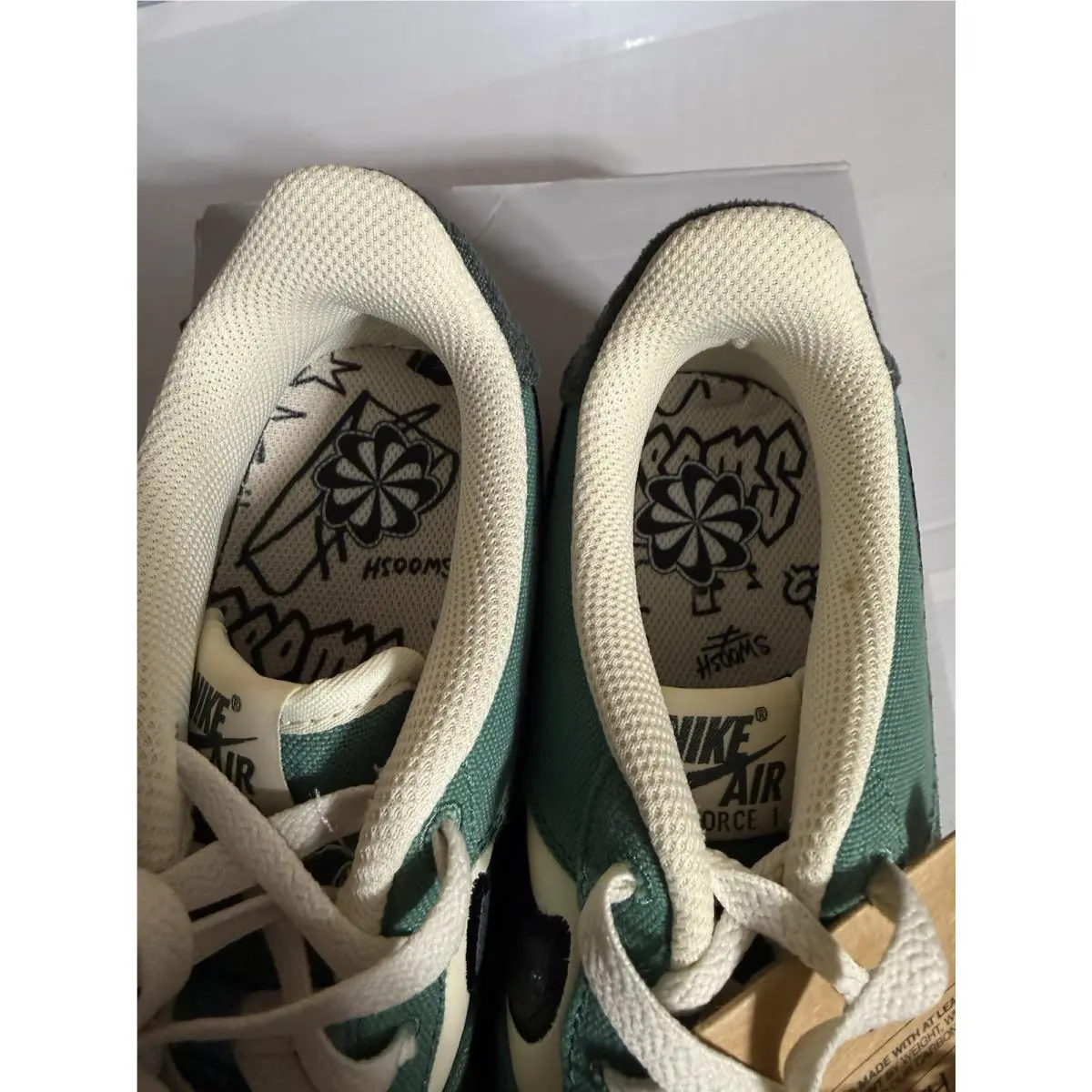 Nike shoes - Nike Air Force 1 LV8 - FN4731 100 - Coconut Milk/Vintage Green 3