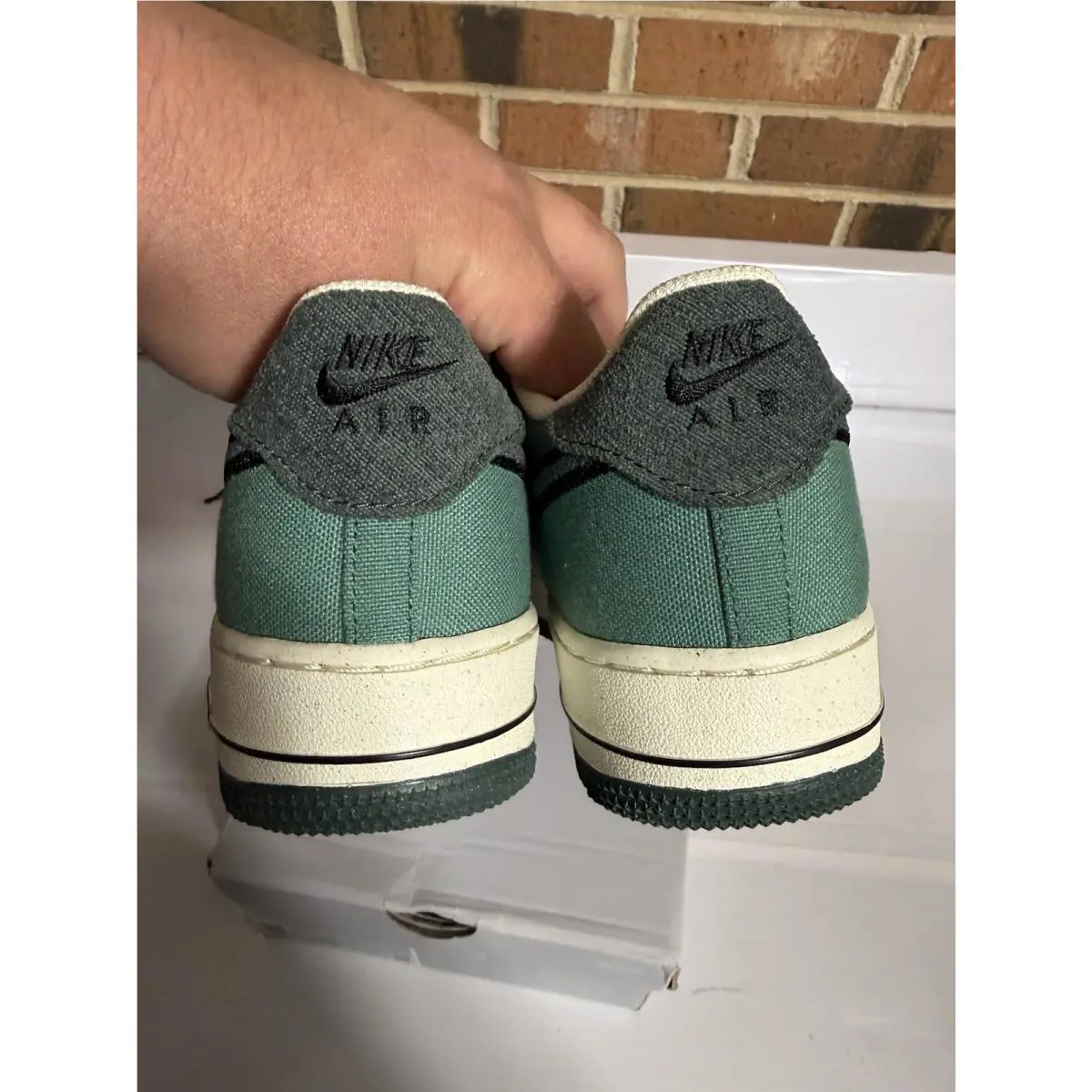 Nike shoes - Nike Air Force 1 LV8 - FN4731 100 - Coconut Milk/Vintage Green 6