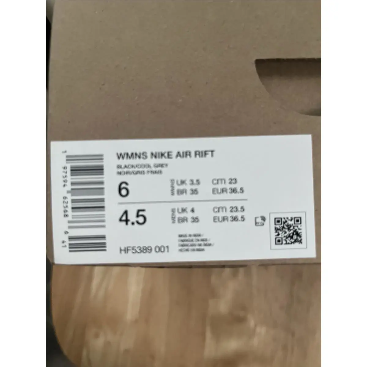 Nike shoes - Nike Air Rift - Air Rift - HF5389-001 - Black 0